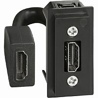 Розетка HDMI модульная Legrand BTicino Living Now 1-м. 1 мод. картинка